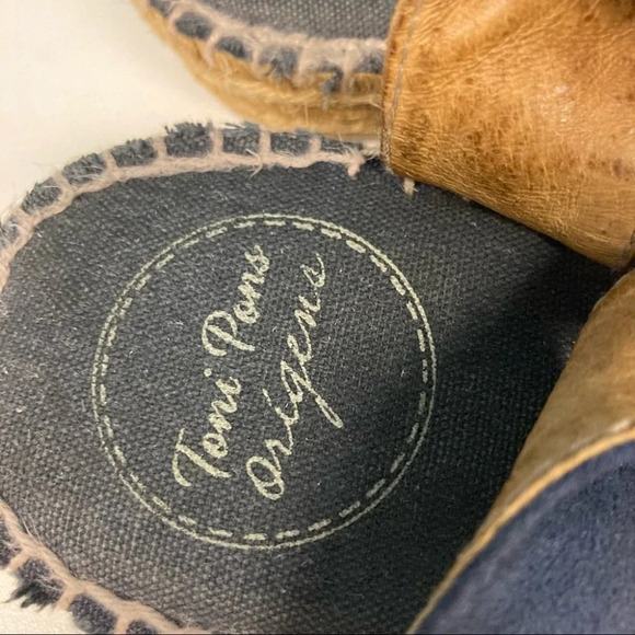 TONI PONS Sz 41 Nuria Espadrilles Blue Suede Comfort Elastic Shoes - Picture 3 of 8